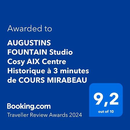 Augustins Fountain Studio Cosy Aix Centre Historique A 3 Minutes De Cours Mirabeau -Wifi-Smart Tv-Rue Calme Aix-en-Provence Dış mekan fotoğraf