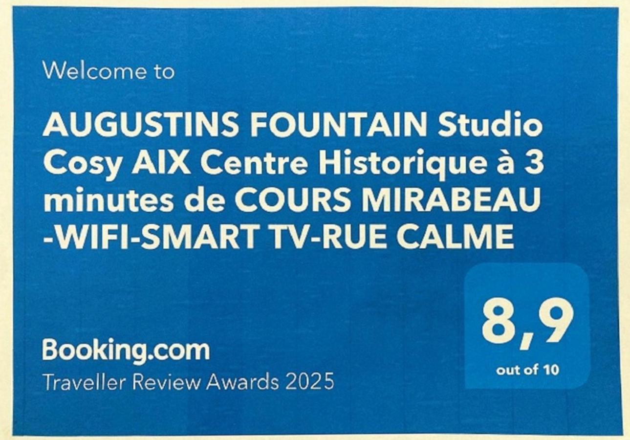 Augustins Fountain Studio Cosy Aix Centre Historique A 3 Minutes De Cours Mirabeau -Wifi-Smart Tv-Rue Calme Aix-en-Provence Dış mekan fotoğraf